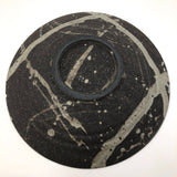 Earthy Japanese Handthrown Stoneware Platter with Painterly Slip Decoration