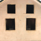 Terrific Old Folk Art Painted Wooden House with Two Porches and Built Out Interior
