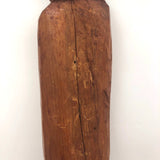 Tall Bearded Man in Coat Old Canadian Folk Art Carving