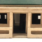 Terrific Old Folk Art Painted Wooden House with Two Porches and Built Out Interior