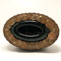 Penny Covered Folk Art Bottle