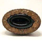 Penny Covered Folk Art Bottle