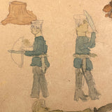 Arthur Tilo Alt Childhood Drawing of Medieval Battle Scene, Germany, WWII era