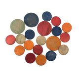 Colorful Scatter of Bone Gaming Chips or Tiddly Winks