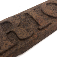 Very Old Heavy Cast Iron PRICE Arrow Sign