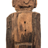 Much Weathered Wooden Man with Hat