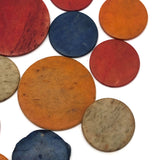Colorful Scatter of Bone Gaming Chips or Tiddly Winks