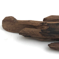 Much Weathered Wooden Man with Hat