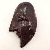 Hand-Sculpted Small Ceramic Crescent Moon Shaped Face (and Vase!)