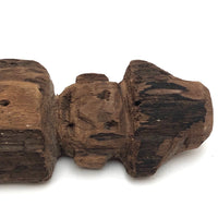 Much Weathered Wooden Man with Hat