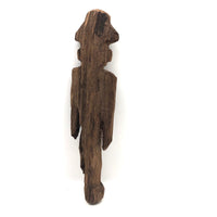 Much Weathered Wooden Man with Hat