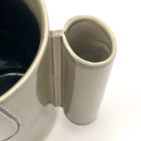 Rare, Curious Jerry Rosse, Greenwich Village, Pottery Mug with Face, c. 1950s