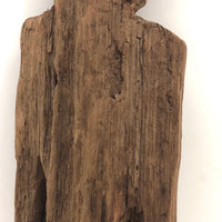 Much Weathered Wooden Man with Hat