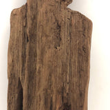 Much Weathered Wooden Man with Hat