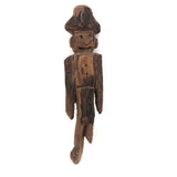 Much Weathered Wooden Man with Hat