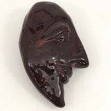 Hand-Sculpted Small Ceramic Crescent Moon Shaped Face (and Vase!)
