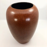 Large Mid-Century Scheurich Keramik West German Brown Speckled Vase