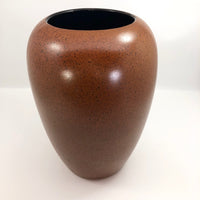 Large Mid-Century Scheurich Keramik West German Brown Speckled Vase