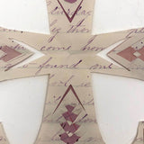 Antique Cut and Woven Paper Hearts on Hand-written Letter