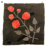Beautifully Folky Appliqué Quilt Squares with Roses - Sold Individually
