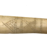 1928 Scrimshawed Caribou Bone Snow Knife