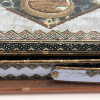 Victorian Papered Box with 19th Century Courting Cards and Authors Game