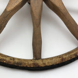 Wooden Wheel with Steel Rim