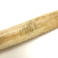 1928 Scrimshawed Caribou Bone Snow Knife