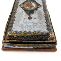 Victorian Papered Box with 19th Century Courting Cards and Authors Game