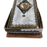 Victorian Papered Box with 19th Century Courting Cards and Authors Game