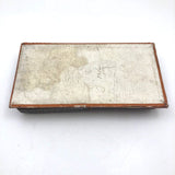 Victorian Papered Box with 19th Century Courting Cards and Authors Game