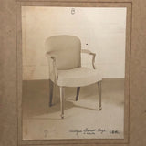 Elegant Dorset Chair, Mounted Photograph with Decorator's Notes