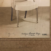 Elegant Dorset Chair, Mounted Photograph with Decorator's Notes