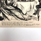 Victorian Era Pen and Ink Punch Magazine Cartoon Drawing