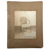 Elegant Dorset Chair, Mounted Photograph with Decorator's Notes