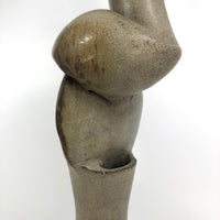 Tall Sculptural Studio Pottery Ikebana Vase