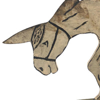 Weary Looking Folk Art  Donkey