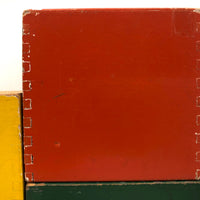 Impossible to Find Set of Four Colorful Vintage Nesting / Stacking Boxes