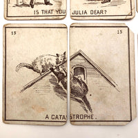 Fantastic Antique Old Maid Playing Card Deck, Presumed British