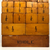 Wonderful Handmade Fraction Learning Blocks