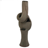 Tall Sculptural Studio Pottery Ikebana Vase