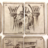 Fantastic Antique Old Maid Playing Card Deck, Presumed British