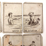 Fantastic Antique Old Maid Playing Card Deck, Presumed British