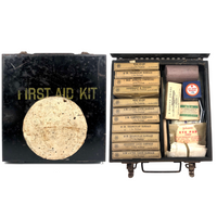 C. WW2  Government Issued  First Aid Kit with Near Complete Original Contents