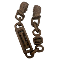Carved Whimsy Chain with Cages and Heads!