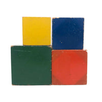 Impossible to Find Set of Four Colorful Vintage Nesting / Stacking Boxes