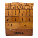 Wonderful Handmade Fraction Learning Blocks