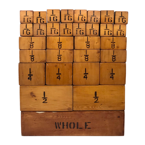 Wonderful Handmade Fraction Learning Blocks