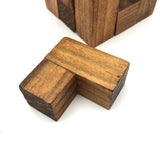 Lovely Mid-Century Puzzle Cube In Blonde Box with Peephole