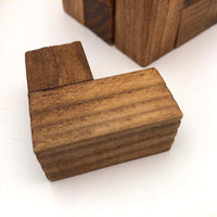 Lovely Mid-Century Puzzle Cube In Blonde Box with Peephole